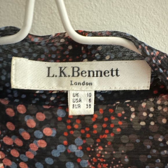 LK Bennett sheer silk blouse - Picture 2 of 3